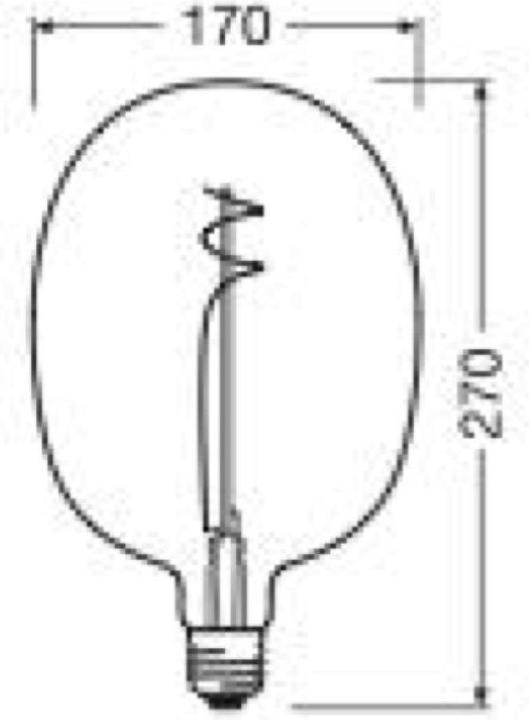Actual product image Osram Vintage 1906 (E27, 4.80 W, 400 lm, 1 x, G)
