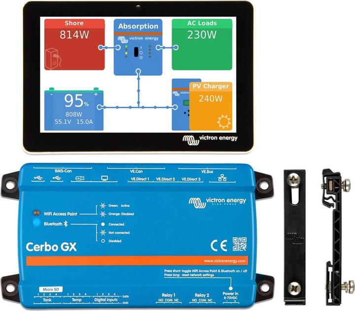 Energie-Label Victron Energy Victron Cerbo GX MK2 Kommunikationszentrale Systemüberwachung