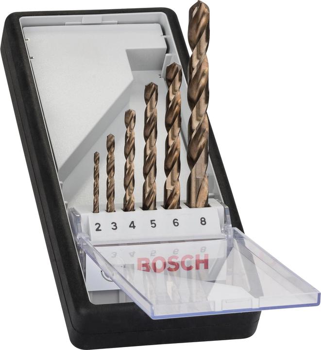 Produktbild Bosch Professional Zubehör PRO Stainless Steel HSS-Co Spiralbohrer-Set, 6-tlg. (Ø2-8mm)