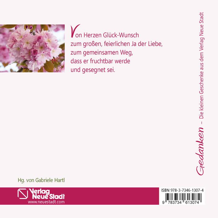Produktbild Glück-Wunsch zur Hochzeit (Deutsch, Gabriele Hartl, 2022)