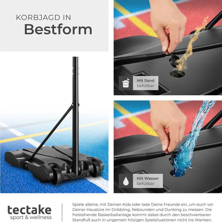 Actual product image tectake Basketball Hoop Harlem