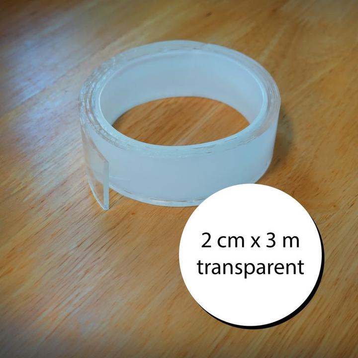 Immagine prodotto Hermex Nano-Tape Nastro biadesivo Nastro nano adesivo Nastro di montaggio (20 mm)