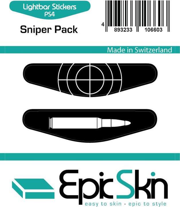 Actual product image EpicSkin Stickers Lightbar Sniper Pack (PS4)