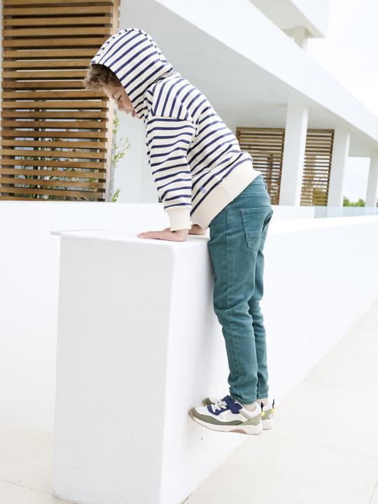 Image du produit Vertbaudet Gestreiftes Jungen Kapuzensweatshirt (158)
