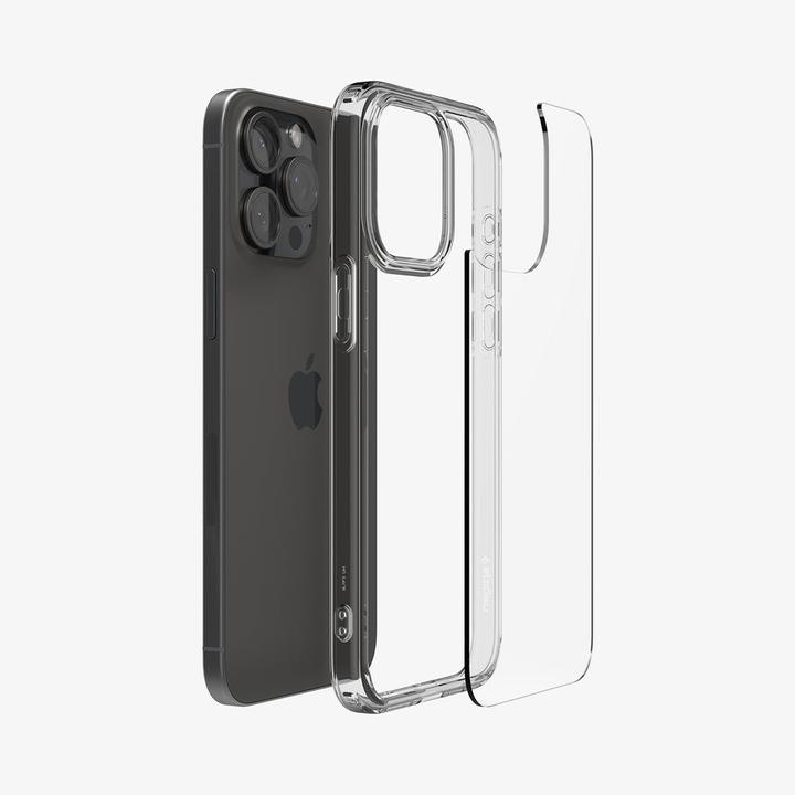 Produktbild Spigen Ultra Hybrid-Hülle für iPhone 15 Pro – transparentes Grau (Apple iPhone 15 Pro)