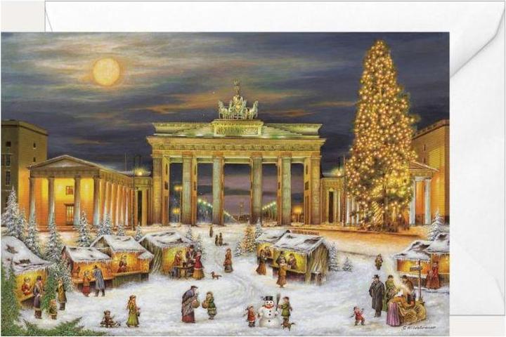 Produktbild Olewinski & Tochter 2299 - Weihnachtsklappkarte "Berlin Brandenburger Tor" (1 Stk.)