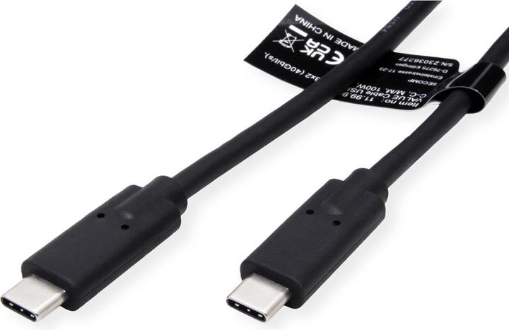Image du produit Value Câble USB4 Gen3x2, C-C, ST/ST (1 m, USB 4.0)