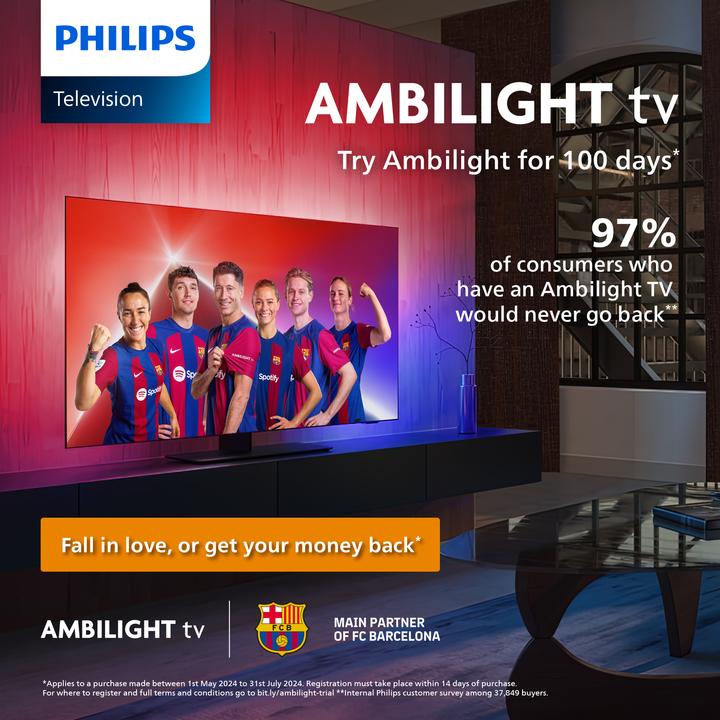 Produktbild Philips 55PUS8309/12 (55", PUS8309, LED, 4K, 2024)
