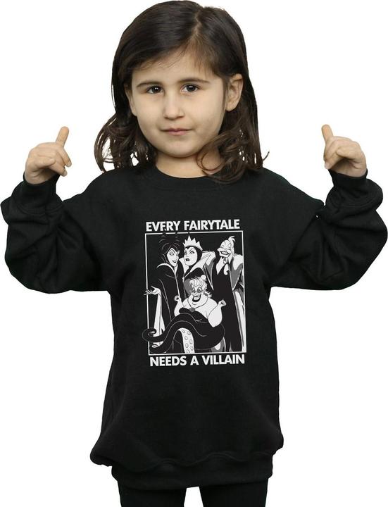 Actual product image Disney Girls Villains Cotton Sweatshirt (152, 158)