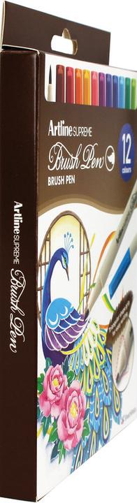 Actual product image Artline Brush Pen Supreme (Sorted, 12 x)