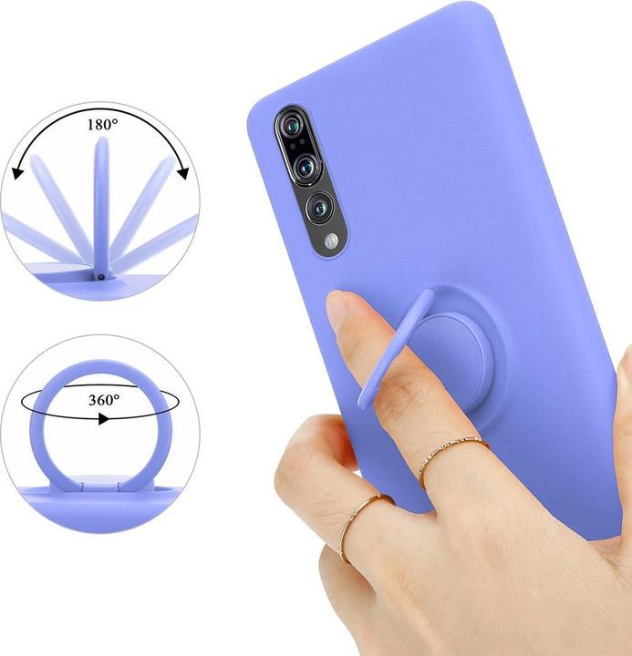 Actual product image Cadorabo TPU Liquid Ring Silicone Case Cover (Huawei P20 Pro, Huawei P20 Plus)
