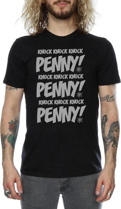 Actual product image Dam Mens Sheldon Knock Knock Penny T-Shirt (L)
