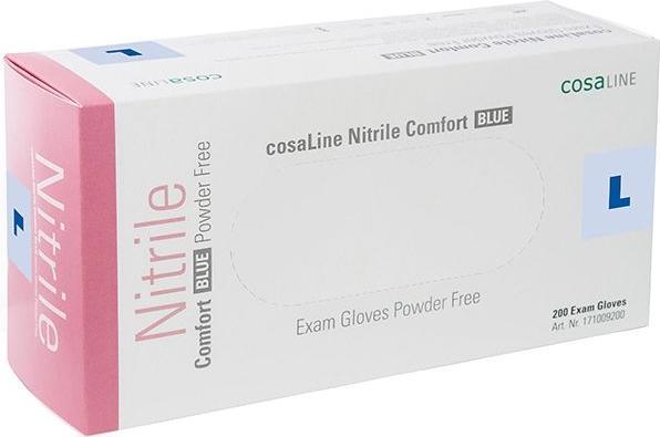 CosaLine Examination gloves Nitrile Comf blue powder free (L)