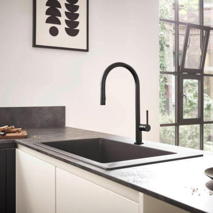 Produktbild hansgrohe HG Einhebel-Spültischmischer 210 TALIS M Ausziehbrause mattschwarz