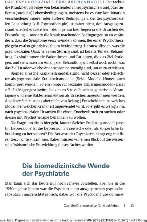 Image du produit Depressionen überwinden ohne Antidepressiva (Allemand, Reinhard Mass, 2024)