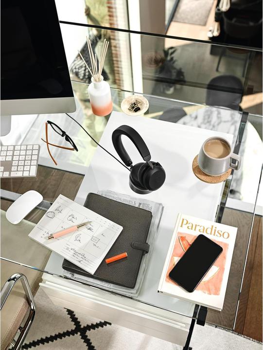 Produktbild Jabra Evolve2 75 MS Stereo + Ladestation (Kabellos, USB-A)
