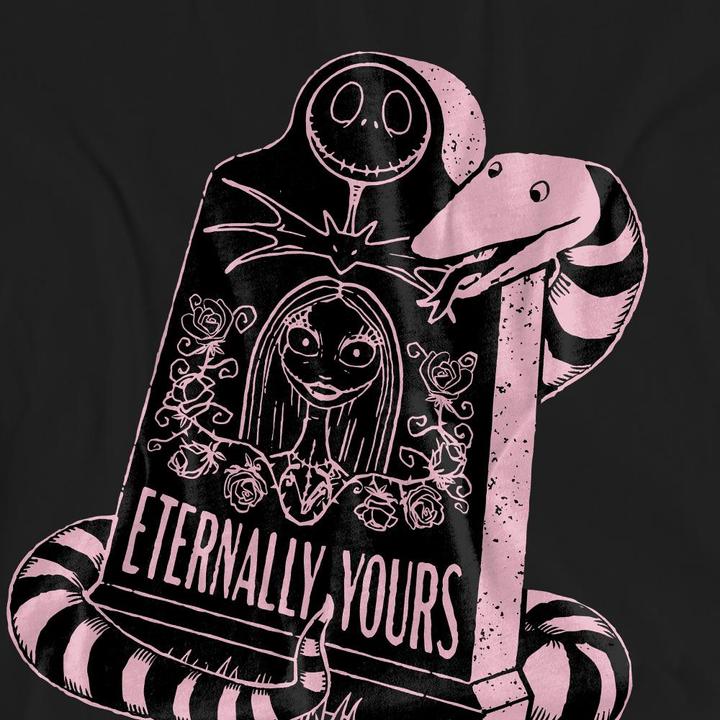 Actual product image The Nightmare Before Christmas Unisex Adult Eternally Yours Valentine's Day T-Shirt (L)