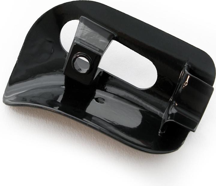 Actual product image Wiltec Sun Visor Pivot Trim Cap compatible with Mercedes SL R129 W124 black metal mount cap Right Side