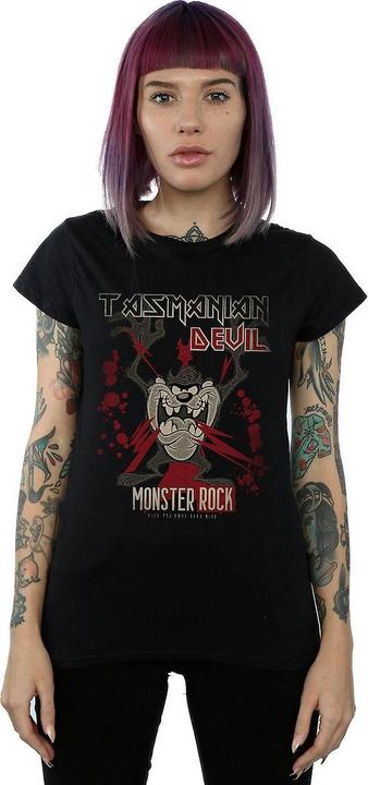 Immagine prodotto Looney Tunes Maglietta da donna/ragazzo Monster Rock Tasmanian Devil in cotone (XL)