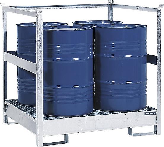 Produktbild eurokraft pro Fass-Auffangwanne für Transport und Lagerung