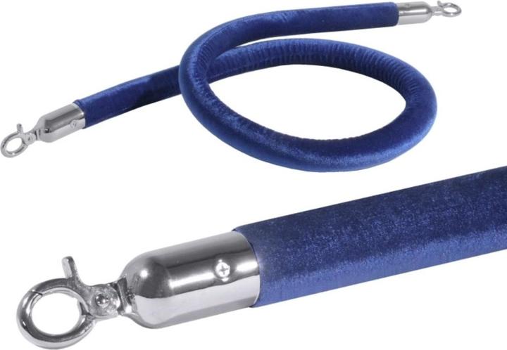 Contacto Corde de délimitation, bleu, 150 cm avec ferrures chromées (1.50 m)