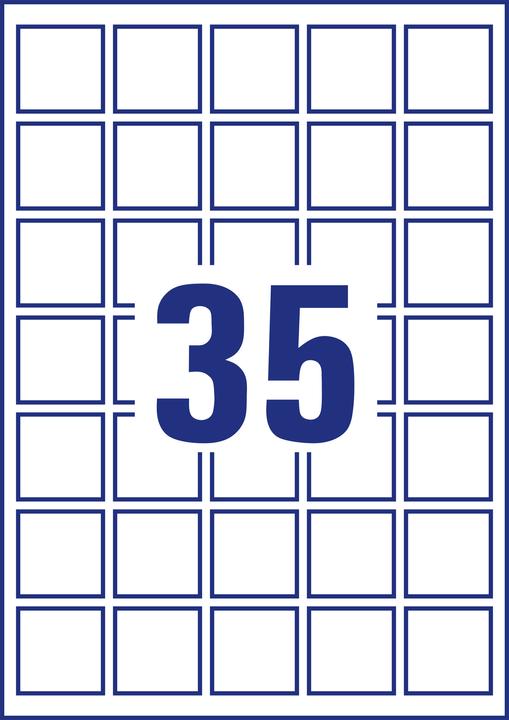Actual product image Avery Square labels