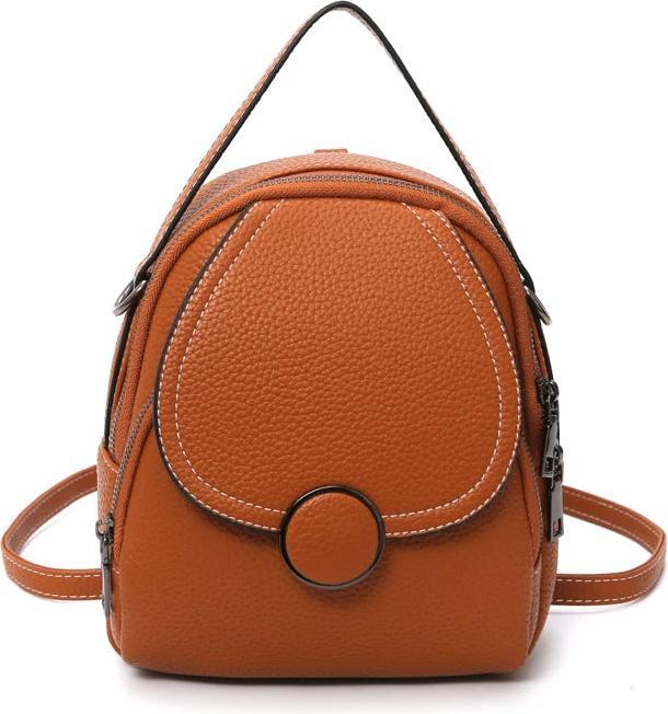Only-Bags.Store Fashion Leather Backpack Mini Soft Touch Multifunctional Backpack Small Shoulder Bag
