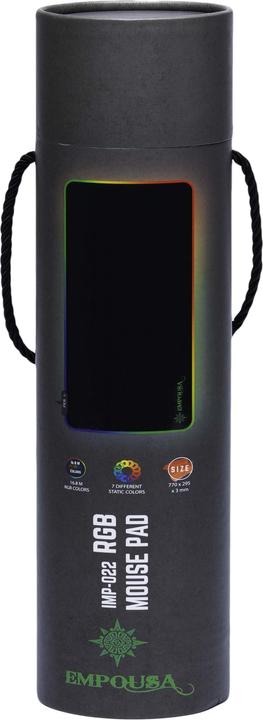 Immagine prodotto Inca EMPOUSA RGB 7 LED MOUSEPAD (770x295x3mm) (XL)