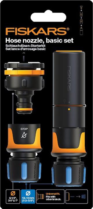 Fiskars Hose nozzle starter kit (Hose connector, 19 mm)