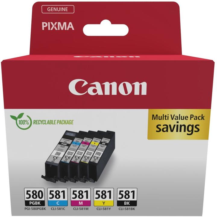 Immagine prodotto Canon PGI-580/CLI-581 Multipack (C, M, Y, BK, PGBK)
