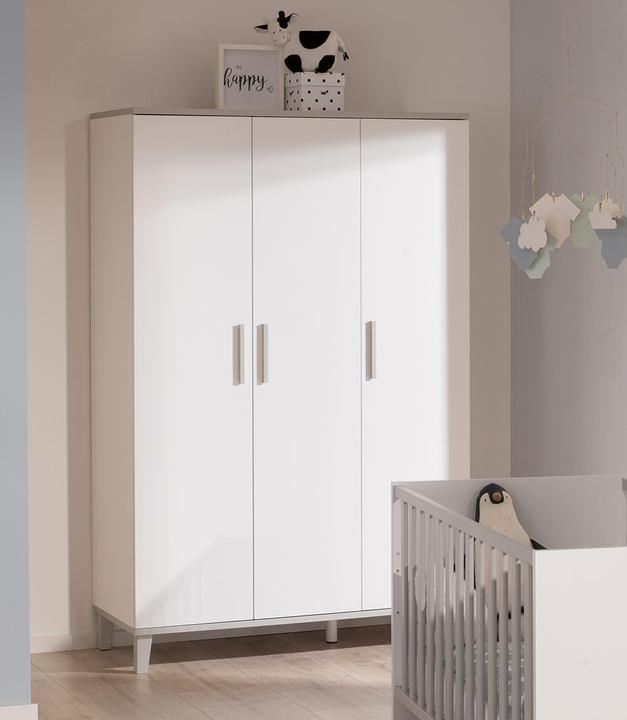 Actual product image Transland children's room Nils incl. 3-door wardrobe, cot and chest of drawers incl. changing unit