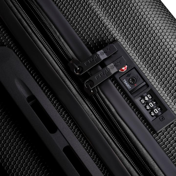 Actual product image Franky Munich 4.0 4-wheel suitcase set, 3-piece with stretch fold (199 l, XL (from 140l))