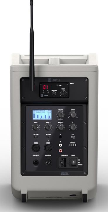 Produktbild LD Systems ANNY® 8 BPH B5 G - Tragbarer Bluetooth® PA-Lautsprecher mit Akku, Mixer und 1x Headset-Mikrofon (ink (Aktiv)