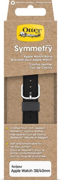 Produktbild OtterBox Symmetry Cactus Leather Watch Band für Apple Watch 9/8/7 41mm (38 mm, 40 mm, 41 mm, Veganes Leder)