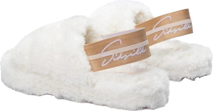 Actual product image Siksilk Womens/Ladies Slider Fluffy Slippers (37)