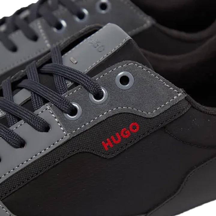 Actual product image HUGO Mens Icelin Suede Panel Running Trainers (39.5)