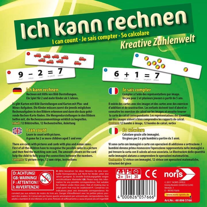 Produktbild Noris Ich kann rechnen (Deutsch, Französisch, Italienisch, Englisch)