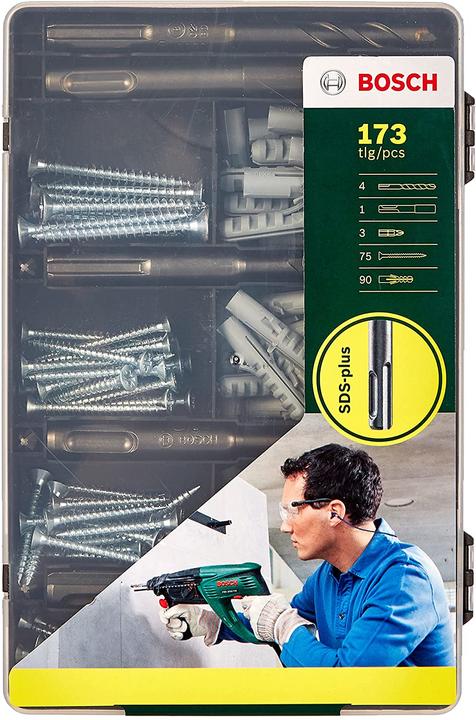 Produktbild Bosch Zubehör Fixier-Set 173-teilig, Bohrer, Dübel, Schrauben, Bits in handlicher Sortierbox. (5, 6, 7, 8 mm)