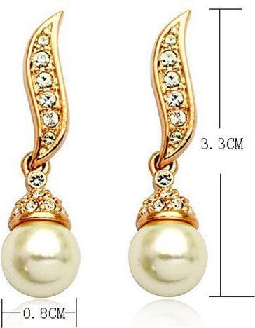 Produktbild Hermex SET Halskette + Anhänger + Ohrringe - Goldig (18k Gold, Zinklegierung)