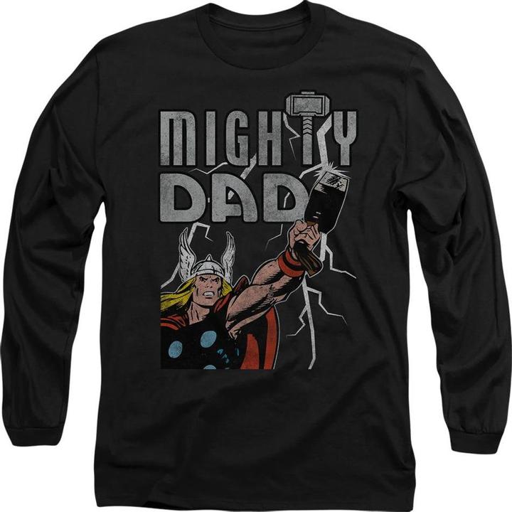 Immagine prodotto Thor Mighty Dad Maglietta Festa del Papà Fulmine Adulto Unisex (XXL)