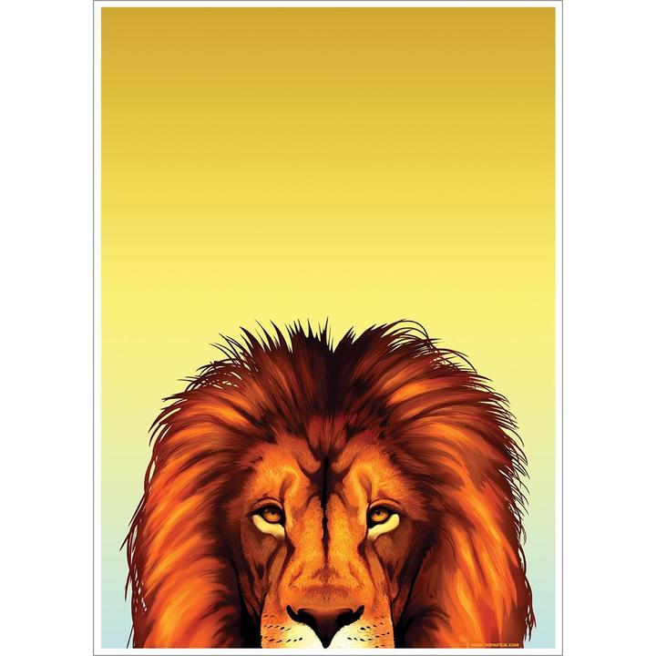 Produktbild Inquisitive Creatures Poster Löwe