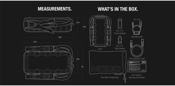 Actual product image Noco GB70 genius Boost (2000 A, 5000 mAh)