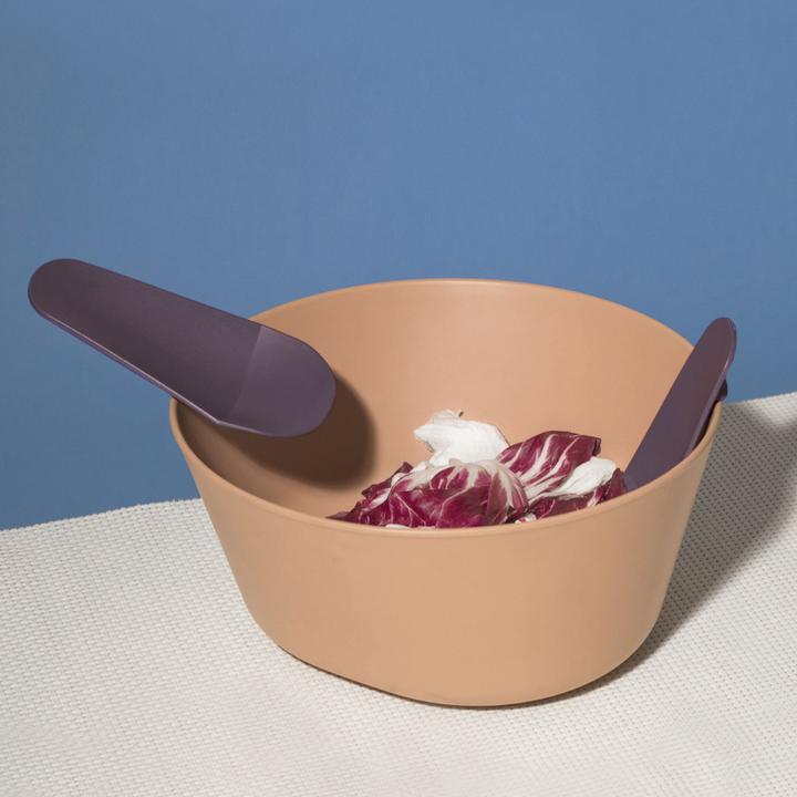 Actual product image Ommo Loft bowl with salad servers (29 cm)