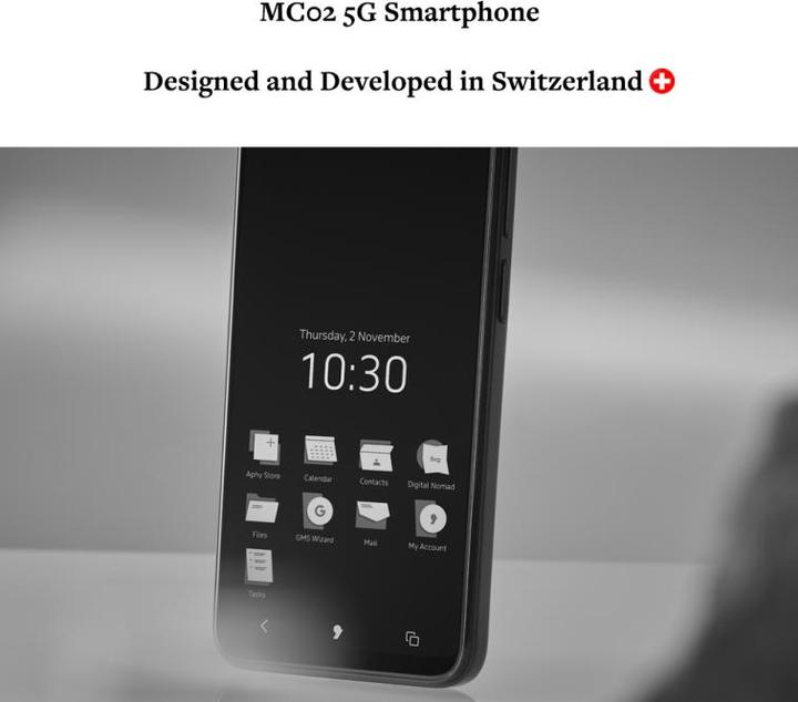 Image du produit Punkt. MC02 (128 Go, Noir, 6.67", Double SIM hybride, 64 Mpx, 5G)