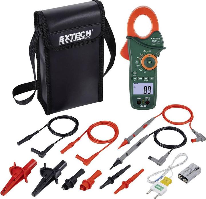 Produktbild Extech EX840A Stromzange digital IR-Thermometer CAT IV 600V Anzeige (Counts): 6000 (CAT IV 600V)