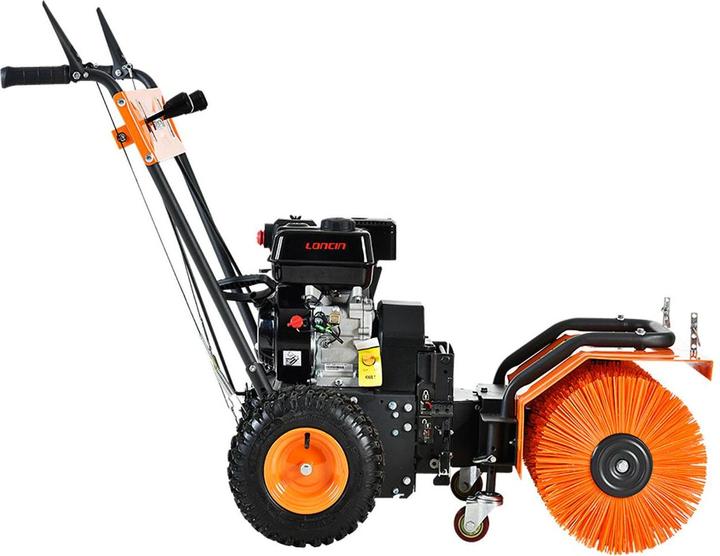 Actual product image Fuxtec Benzin Kehrmaschine Set mit Schneeschild und Schaufel