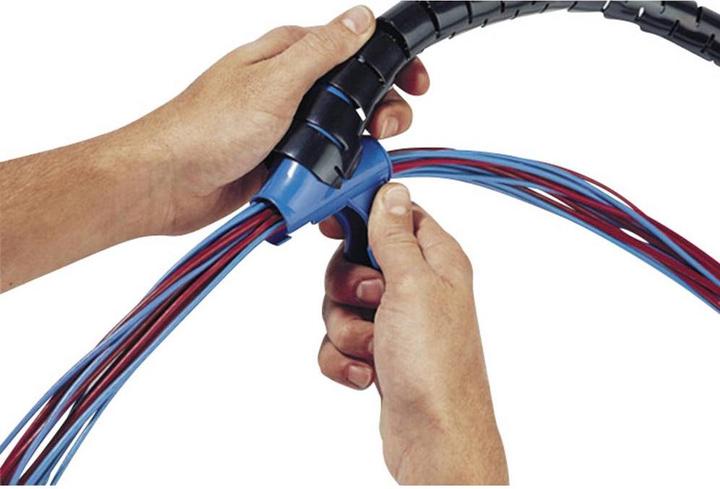 Produktbild HellermannTyton HWPP8 Schutzschlauch+WZ schwarz (Kabelschlauch, 2500 cm)