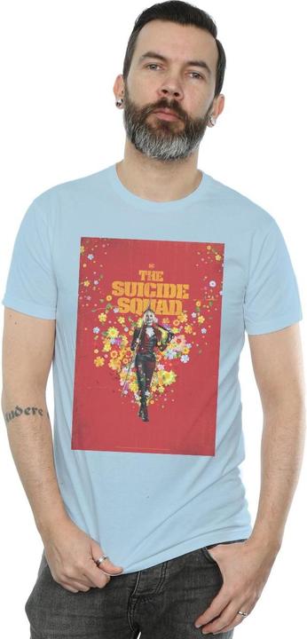 Actual product image Mens The Suicide Squad Harley Quinn Poster T-Shirt (S)