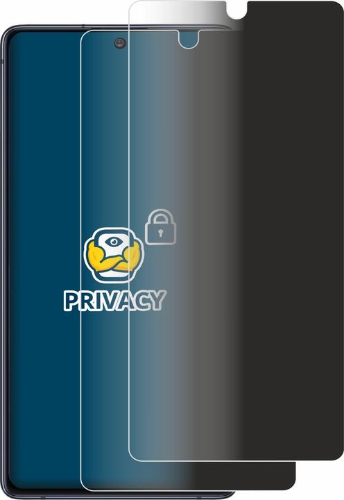 Productafbeelding BROTECT Anti-spionnetje privacyfolie Beschermfolie tegen blauw licht (2 Stuk, Samsung Galaxy S10 Lite)