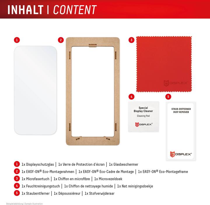Image du produit Displex Real Glass, 2D Panzerglas (1 pièce(s), Apple iPhone 16 Pro)